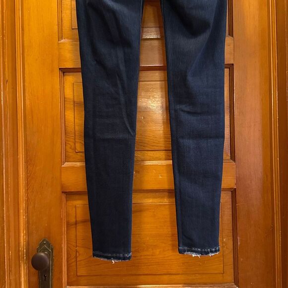 KanCan Dark Blue Distressed Strechy Skinny Jeans Women’s US 25 - Picture 5 of 8